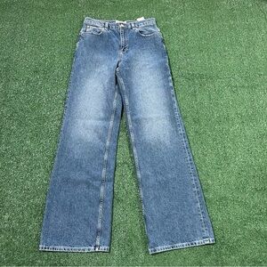 We The Free Blue Flare Baggy Carpenter Jeans